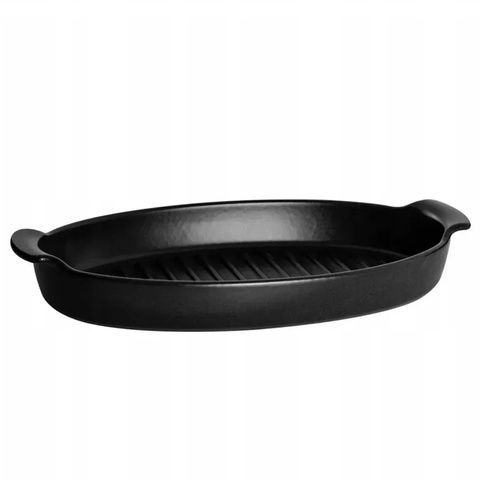 Форма для запікання риби на грилі Emile Henry BBQ 42,5&times;25&times;6 см чорна фото