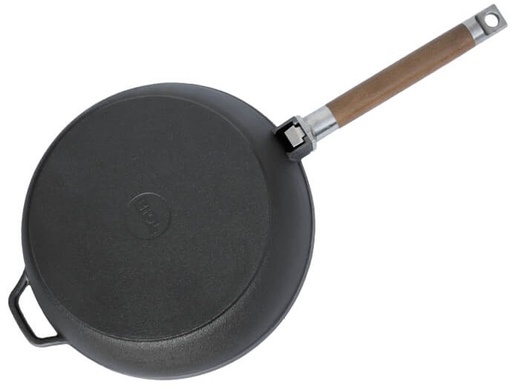 Сковорідка Біол 28 см чавунна глибока, з'ємна ручка фото