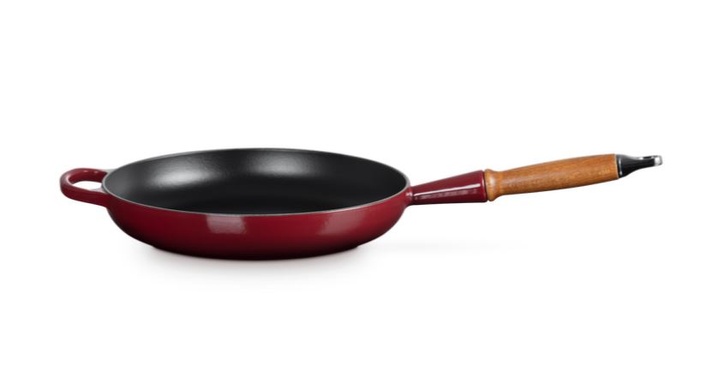 Сковорідка Le Creuset Signature 28 см з дерев'яною ручкою Rhone фото