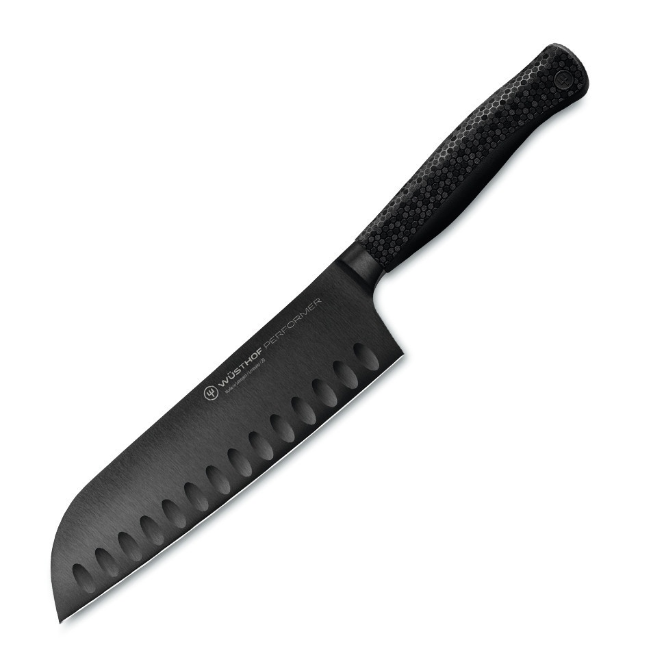 Нож-сантоку Wüsthof Performer 17 см черный фото