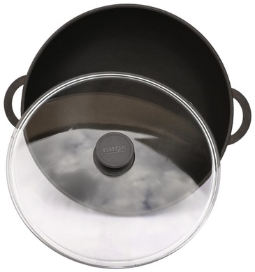 Сковорідка Біол Вок 30 см антипригарна з кришкою фото