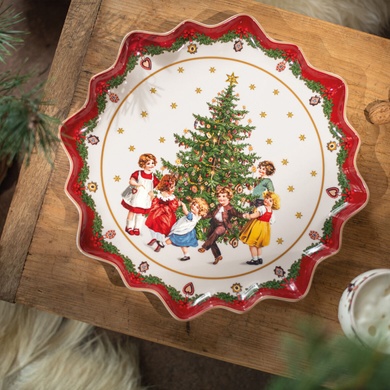 Блюдо Villeroy & Boch Toy's Fantasy 39 см новорічне кругле фото