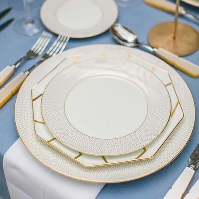 Тарілка для сніданку Wedgwood Gio Gold 20 см фото