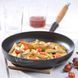Сковорода Le Creuset Satin black 26 см чугунная черная деревянная ручка