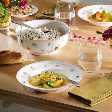 Набір із 4 супових тарілок Villeroy & Boch Petite Fleur 23 см фото