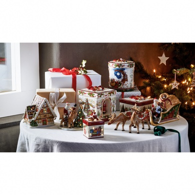 Подсвечник пряничный домик Villeroy & Boch Christmas Toys Memory 15х20 см музыкальный фото