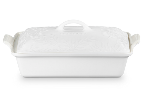 Форма для запекания Le Creuset Olive Branch 33 см Cotton с крышкой фото