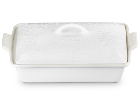 Форма для запікання Le Creuset Olive Branch 33 см Cotton з кришкою фото