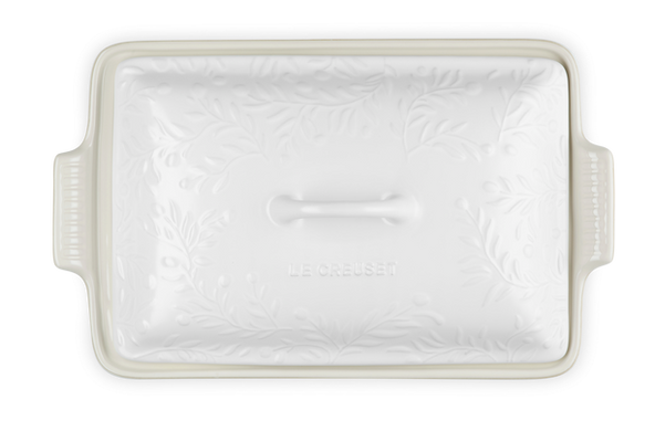 Форма для запікання Le Creuset Olive Branch 33 см Cotton з кришкою фото