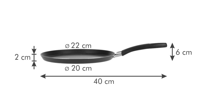 Сковорідка для млинців Tescoma Presto 22 см антипригарна фото