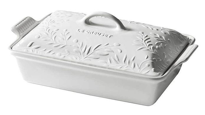 Форма для запікання Le Creuset Olive Branch 33 см Cotton з кришкою фото