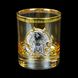 Набор стаканов для виски Boss Crystal Leader Gold с серебряными, золотыми и платиновыми накладками