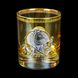 Набір стаканів для віскі Boss Crystal Leader Gold зі срібними, золотими й платиновими накладками