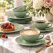 Столовий сервіз Seltmann Beat Color Glaze 18 предметів 6 персон зелений