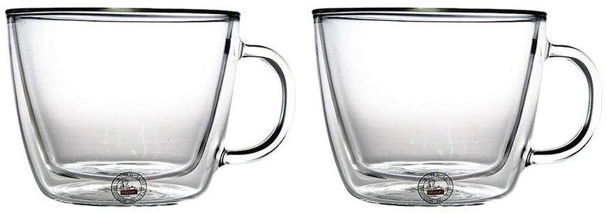 Набор чашек для латте Bodum Bistro 2 шт 450 мл с двойными стенками фото