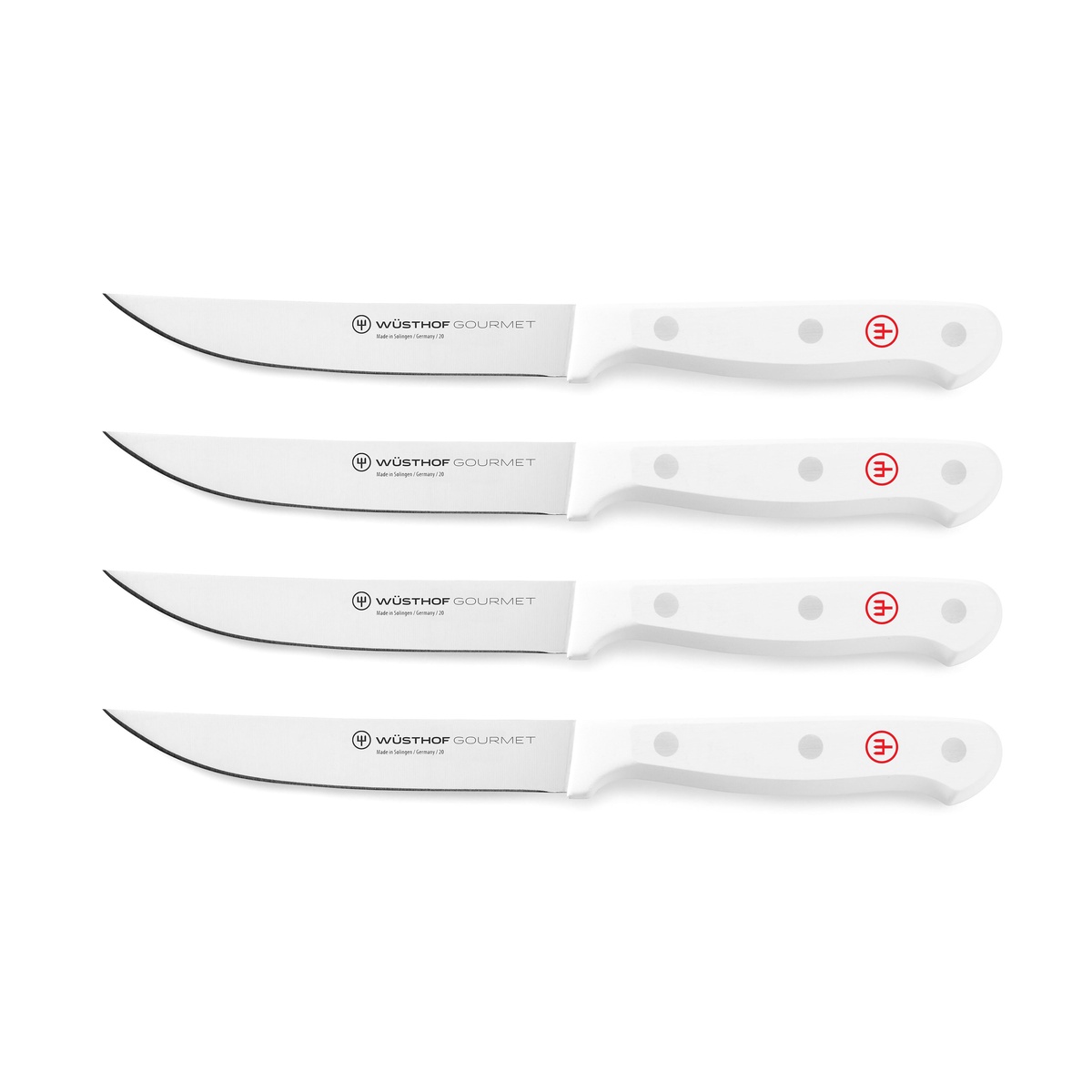Набір з 4 ножів для стейка 21,8 см Wüsthof Classic білих фото