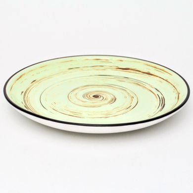 Тарілка десертна Wilmax Spiral Pistachio 20,5 см фото