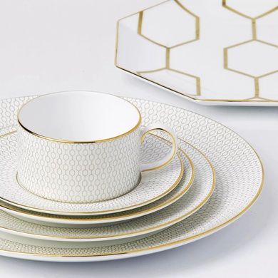 Тарелка глубокая Wedgwood Gio Gold 22 см фото
