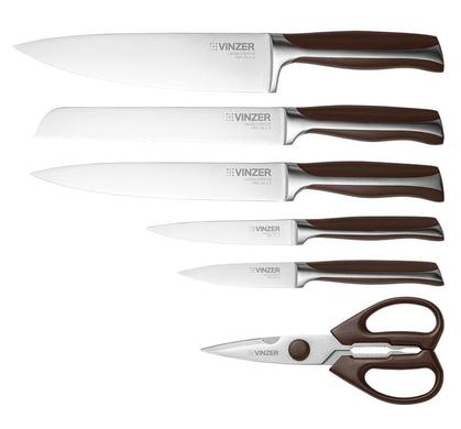 Набор ножей Vinzer Massive 7 предметов фото