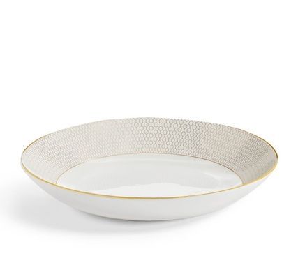 Тарелка глубокая Wedgwood Gio Gold 22 см фото