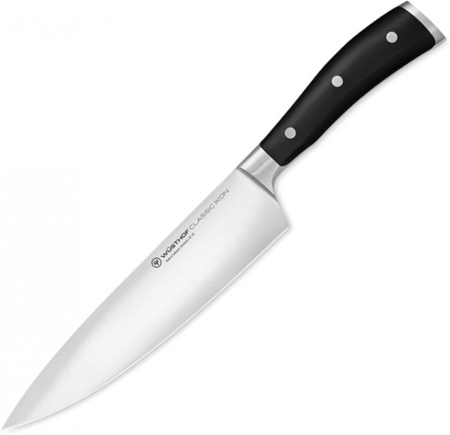 Нож шеф-повара Wüsthof Classic Ikon 20 см черный фото