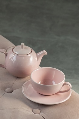 Чайник заварювальний Dovbysh Porcelain Vona 500 мл рожевий фото