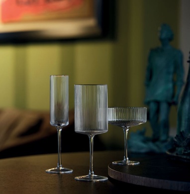 Набір із 2 келихів для шампанського Pozzi Milano Modern Classic 200 мл фото