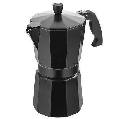 Гейзерная кофеварка 240 мл Vinzer Moka Nero на 6 чашек фото