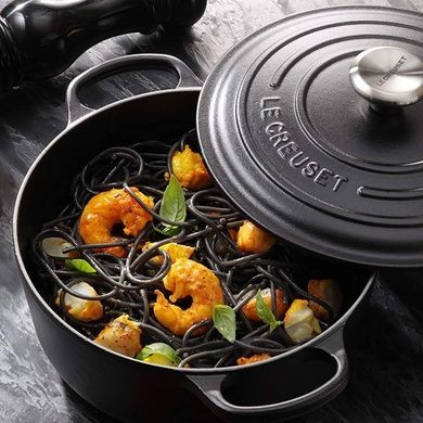 Каструля Le Creuset Signature з кришкою Black Onyx фото