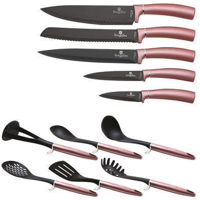 Набір ножів та кухонних аксесуарів Berlinger Haus I-Rose Edition 12 предметів фото