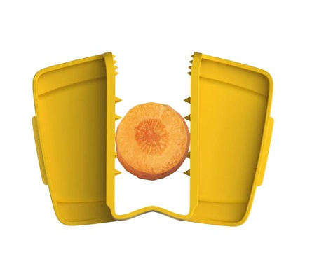 Тертка з ємністю та безпечним тримачем для їжі Joseph Joseph Multi-Grip Yellow 17 см фото