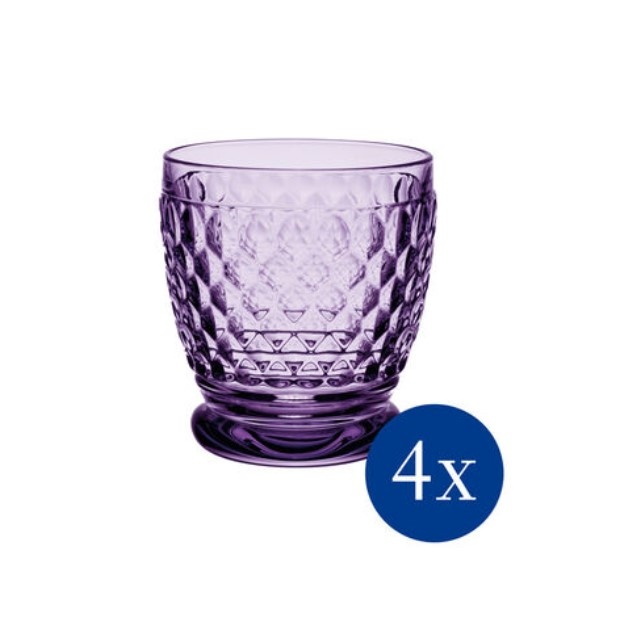 Набір із 4 склянок для води Villeroy & Boch Bicchieri Boston 200 мл фіолетовий фото