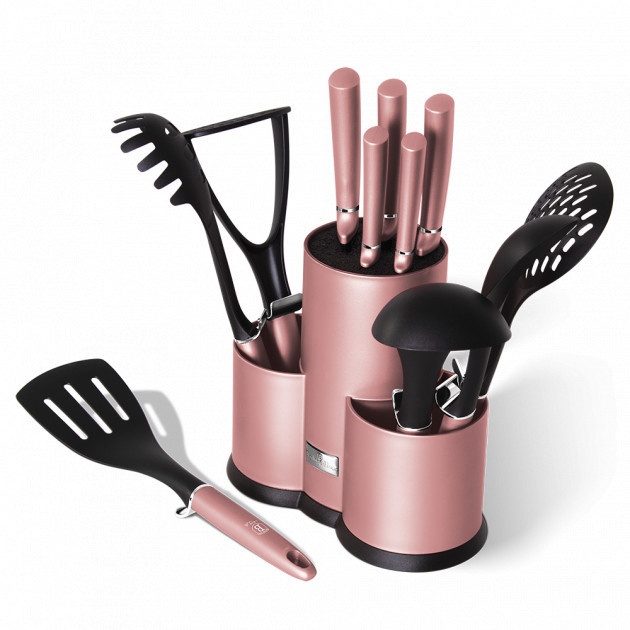 Набор ножей и кухонных аксессуаров Berlinger Haus I-Rose Edition 12 предметов фото