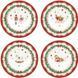 Набор из 4 десертных тарелок Easy Life Magie de Noel 19 см