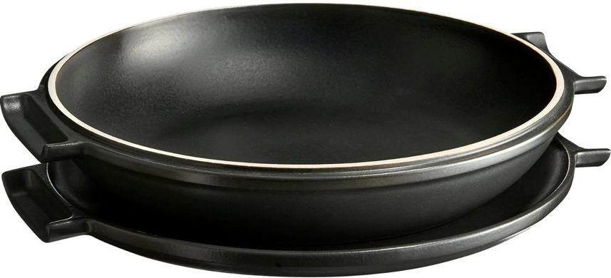 Набір для приготування пирога "Тарт Татен" Emile Henry 32,5 см чорний фото
