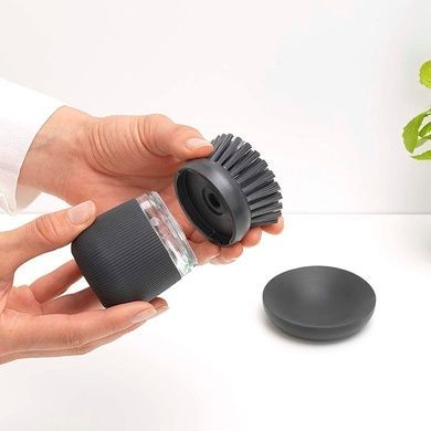Щітка з дозатором для миючого засобу Brabantia Kitchen Accessories 10,5х8,5 см фото