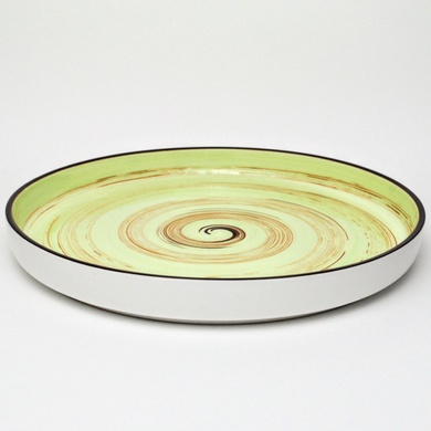 Тарелка подставная Wilmax Spiral Pistachio 28 см фото