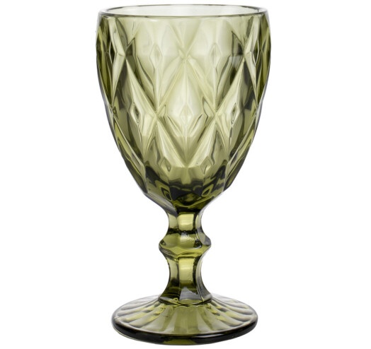 Набор бокалов для вина Helios "Изумруд" 6 шт. 320 мл, цветное стекло фото