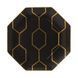 Тарілка десертна Wedgwood Gio Gold 23 см чорна