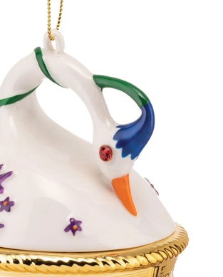 Ялинкова іграшка Alessi Cigno di Primavera 7,8х7,4х10,5 см фото