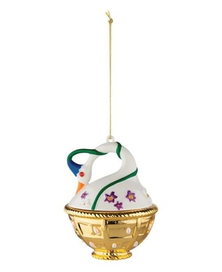 Елочная игрушка Alessi Cigno di Primavera 7,8х7,4х10,5 см фото