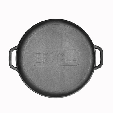 Казан азіатський Brizoll "Азія" 12 л, чавунний з кришкою-сковорідкою фото