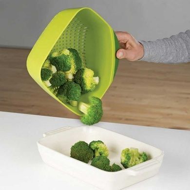 Друшляк Joseph Joseph Square Colander 19,1x20,5x11,4 см зелений фото
