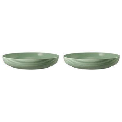 Набір із 2 салатників Seltmann Beat Color Glaze 28 см зелений фото