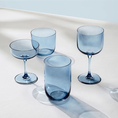 Набір із 2 склянок для води Villeroy & Boch Like Glass Ice 385 мл блакитний фото