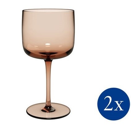 Набір із 2 келихів для вина 270 мл Villeroy & Boch Like Glass Clay коричневий фото