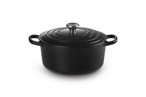 Каструля Le Creuset Signature з кришкою Satin Black фото