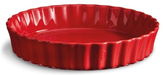 Форма для пирогов и киша Emile Henry 1,15 л 24 см керамическая красная фото
