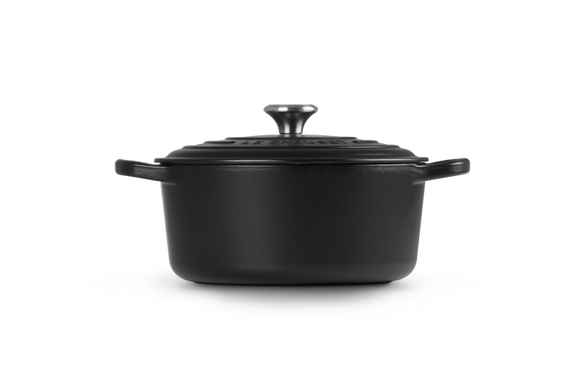 Каструля Le Creuset Signature з кришкою Satin Black фото