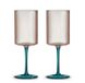 Набор из 2 бокалов для вина Pozzi Milano Modern Classic 520 мл розовый